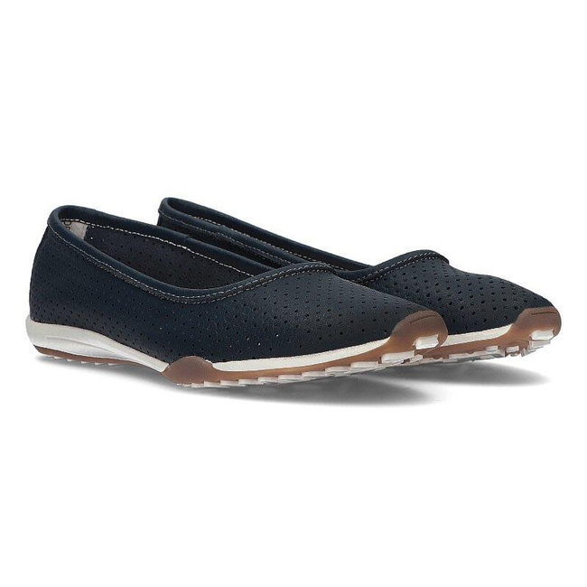 Leather shoes Filippo DP089/21 NV navy blue