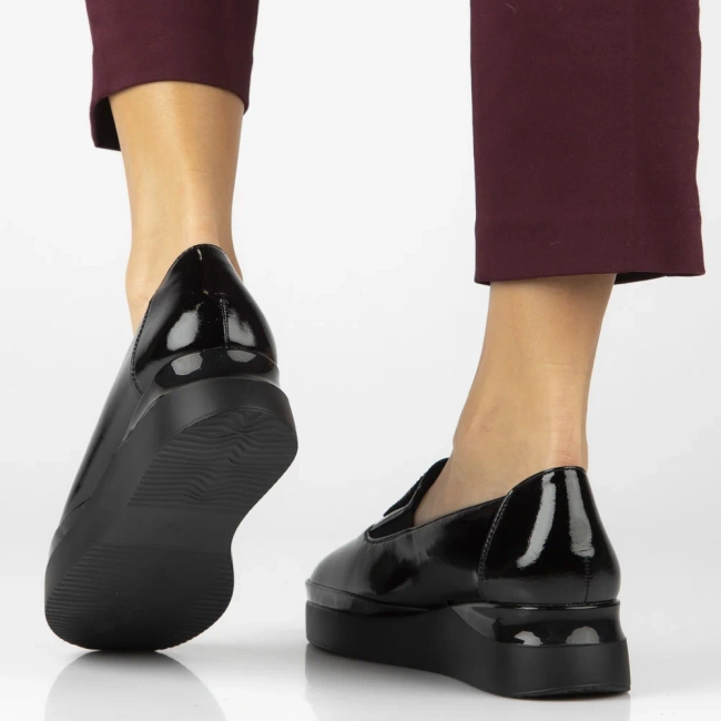 Leather shoes Filippo DP7396/25 BK L black