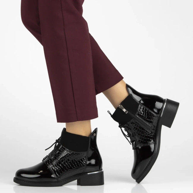 Leather ankle boots Filippo DBT7275/25 BG burgundy