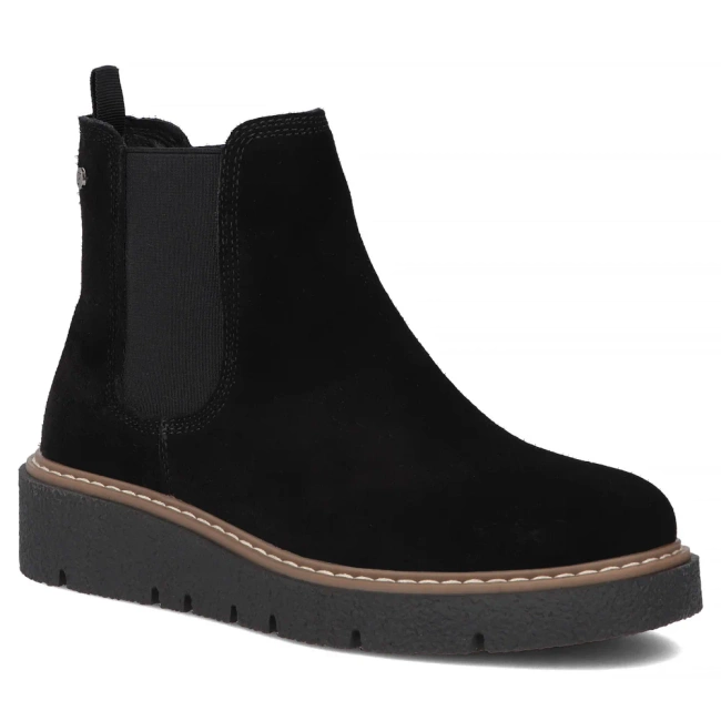 Leather ankle boots Filippo DBT7266/25 BK black