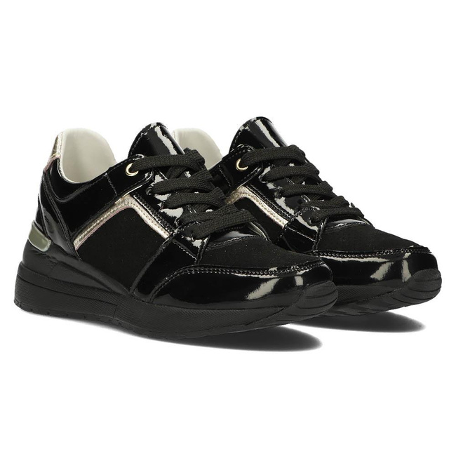 Leather sneakers Filippo DP2003/22 BK BK black