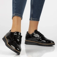 Skórzane półbuty Filippo DP6839/25 BK L czarne