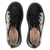 Leather sneakers Filippo DP6684/25 BK black