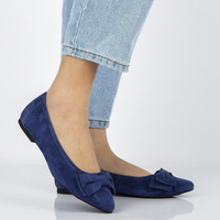 Leather ballerinas Filippo DP1329/20 NV navy blue