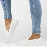 Leather shoes Filippo DP6838/25 WH white