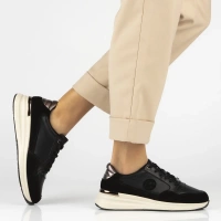 Leather sneakers Filippo DP7106/25 BK black