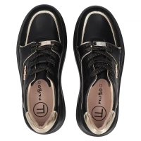 Leather sneakers Filippo DP6805/25 BK black