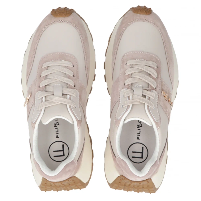 Leather sneakers Filippo DP6785/25 BE beige