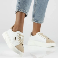 Leather sneakers Filippo DP6118/24 WH BEwhite