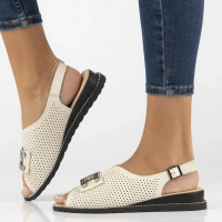 Leather sandals Filippo DS6032/25 BE beige