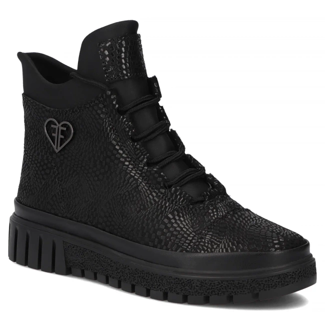 Leather ankle boots Filippo DBT7302/25 BK black