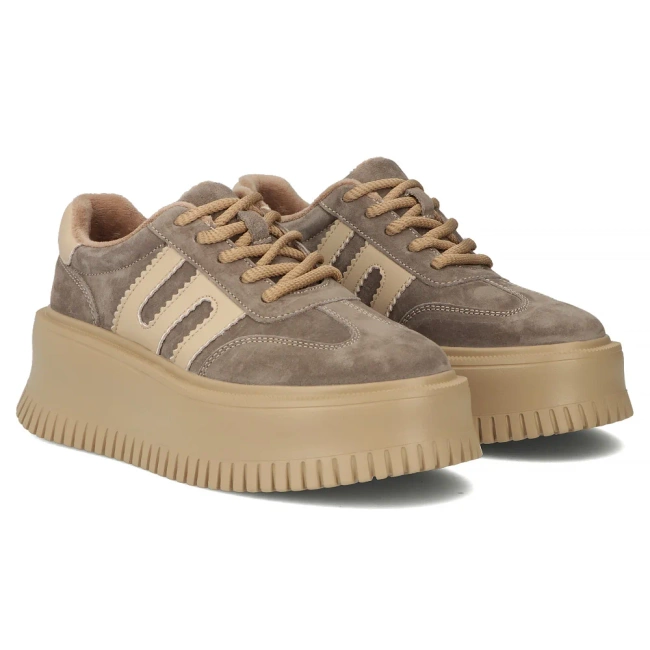 Leather shoes Filippo DP7111/25 TP Taupe