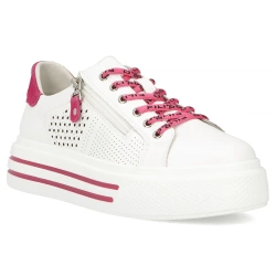 Leather sneakers Filippo DP6704/25 WH FH white