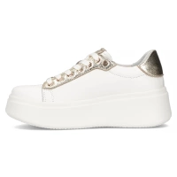 Leather sneakers Filippo DP6792/25 WH GO white gold
