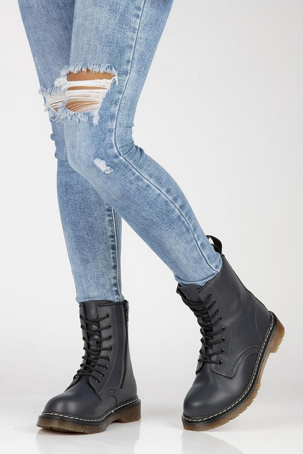 Leather Boots Filippo GL429/22 NV navy blue