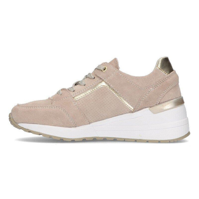 Skórzane sneakersy Filippo DP2003/22 BE beżowe