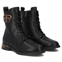 Leather ankle boots Filippo DBT7206/25 BK black