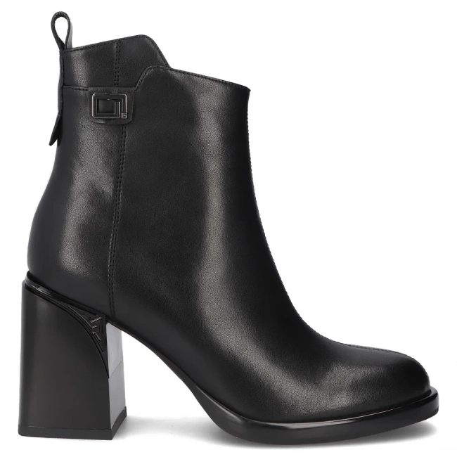 Leather ankle boots Filippo DBT7368/25 BK black