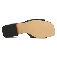 Skórzane klapki Filippo DK3721/22 BK czarne