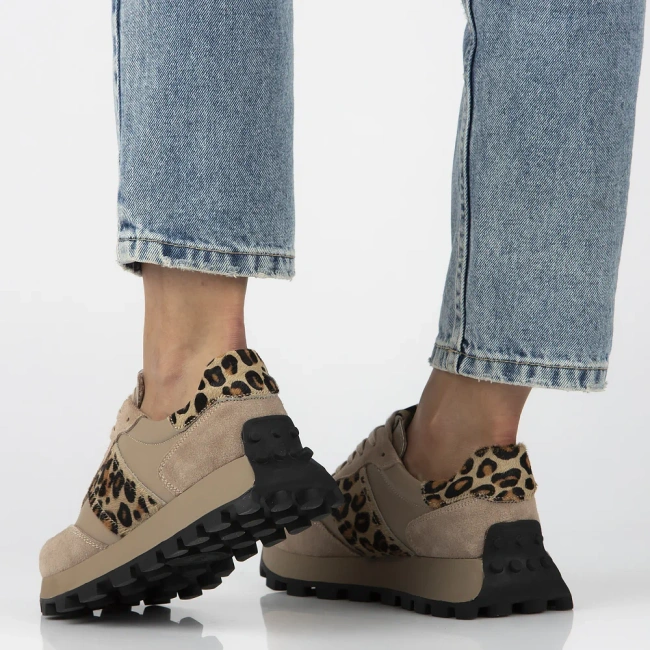 Leather sneakers Filippo DP7112/26 BE LEO brown