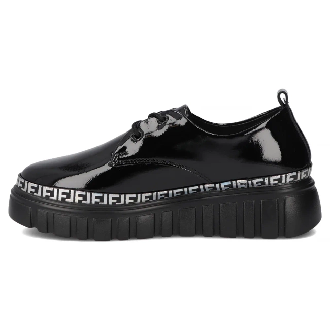 Leather sneakers Filippo DP6846/25 BK L black
