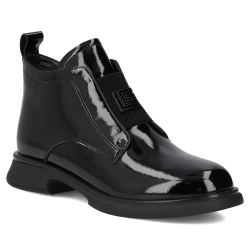 Skórzane botki Filippo DBT7383/25 BK czarne