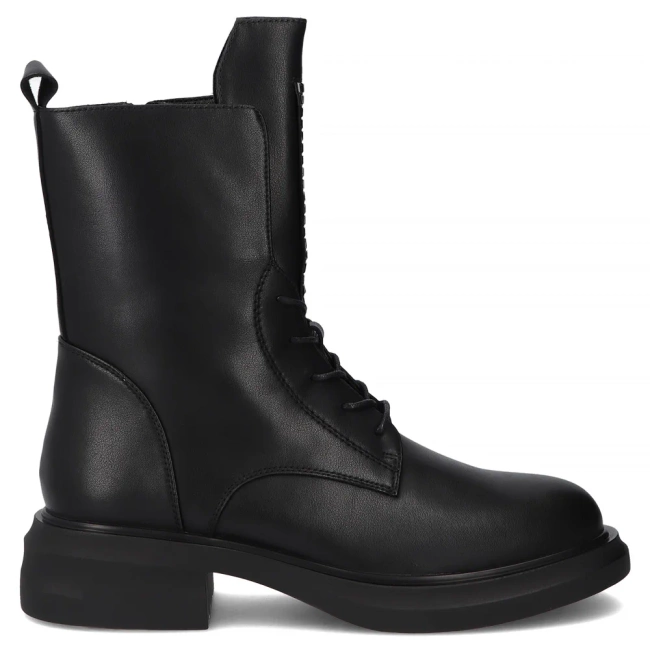 Leather ankle boots Filippo DBT7241/25 BK black