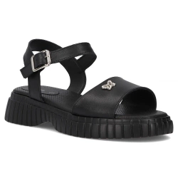 Leather sandals Filippo DS6811/25 BK black