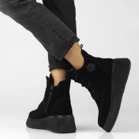 Leather ankle boots Filippo DBT7288/25 BK black