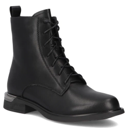 Leather ankle boots Filippo DBT7193/25 BK black