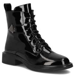 Leather ankle boots Filippo DBT7315/25 BK black