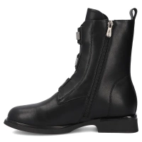 Skórzane botki Filippo DBT7237/25 BK czarne