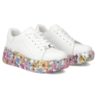 Leather sneakers Filippo DP7507/26 WH MLT white