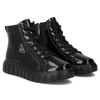 Leather boots Filippo DBT4146/25 BK black