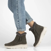 Leather ankle boots Filippo DBT7291/25 GR grey