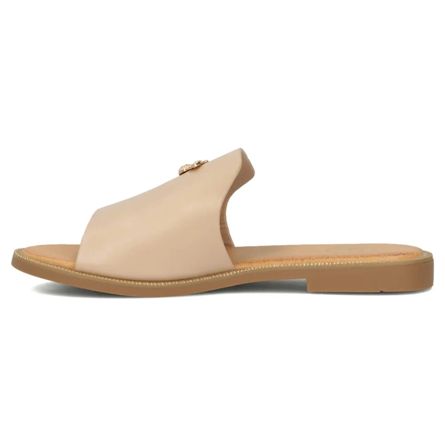 Klapki Filippo DK6975/25 BE beżowy