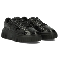 Leather sneakers Filippo DP6766/25 BK black