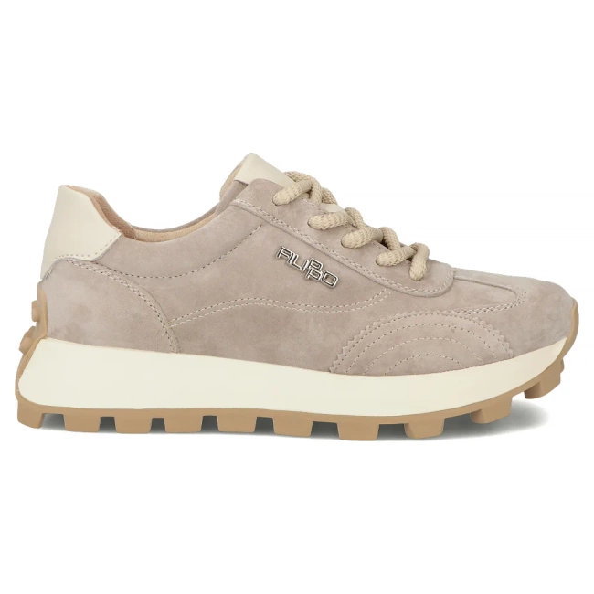 Leather sneakers Filippo DP7498/26 BE beige
