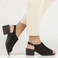 Leather sandals Filippo DS4475/24 BK black