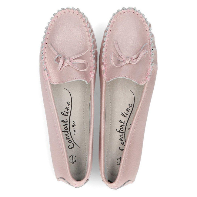 Mokasyny Filippo DP004/19 PI pink
