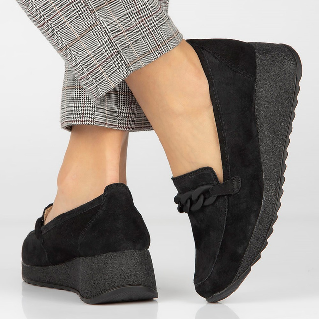 Leather shoes Filippo DP3632/23 BK black
