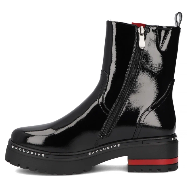 Skórzane botki Filippo DBT7468/25 BK czarne