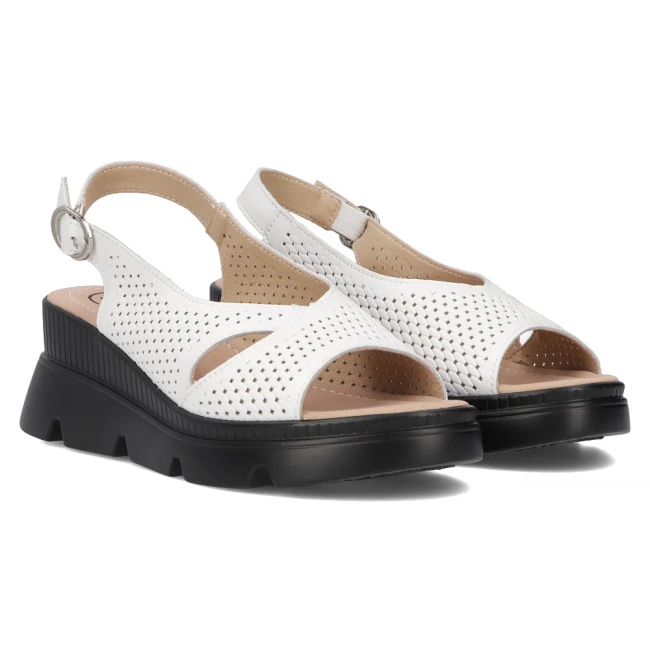 Leather sandals Filippo  DS6051/24 WH white