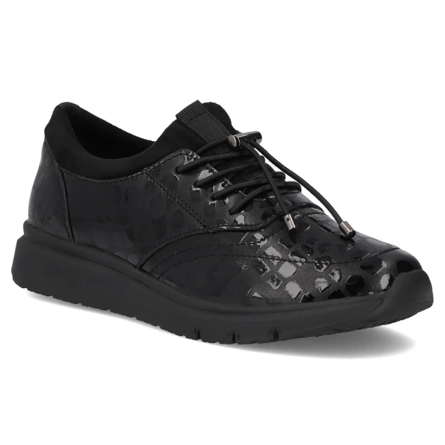 Skórzane półbuty Filippo DP7117/25 BK czarne