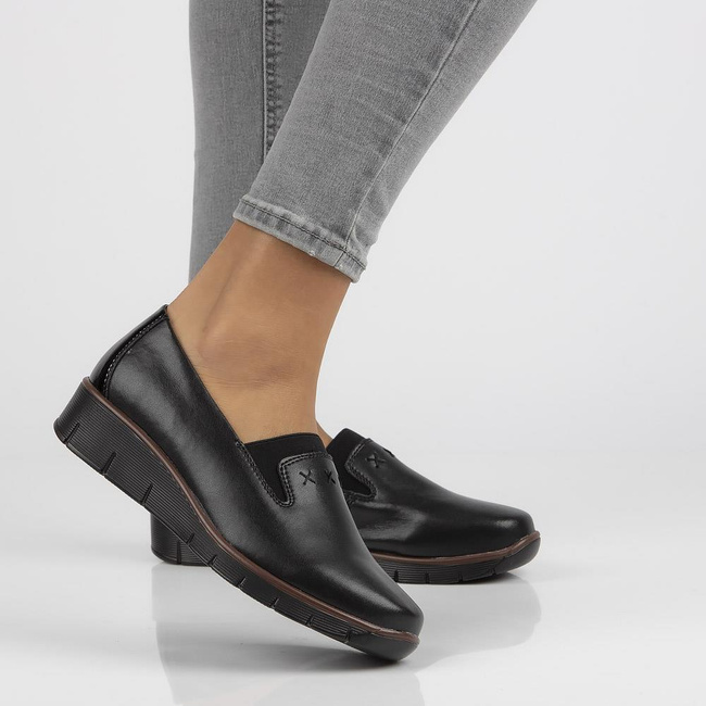 Leather shoes Filippo DP3160/22 BK black