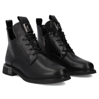 Leather ankle boots Filippo DBT7246/25 BK black