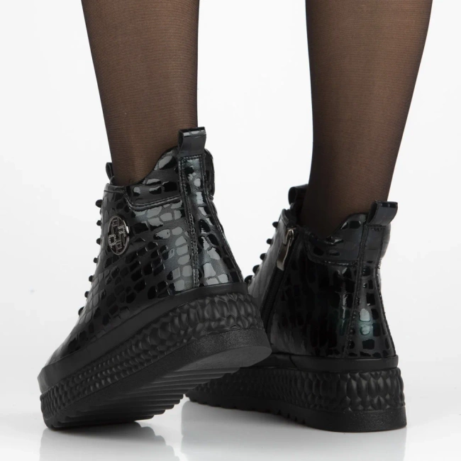 Leather ankle boots Filippo DBT7278/25 GE dark green