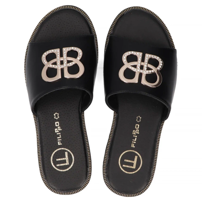 Flip-flops Filippo DK6905/25 BK  black