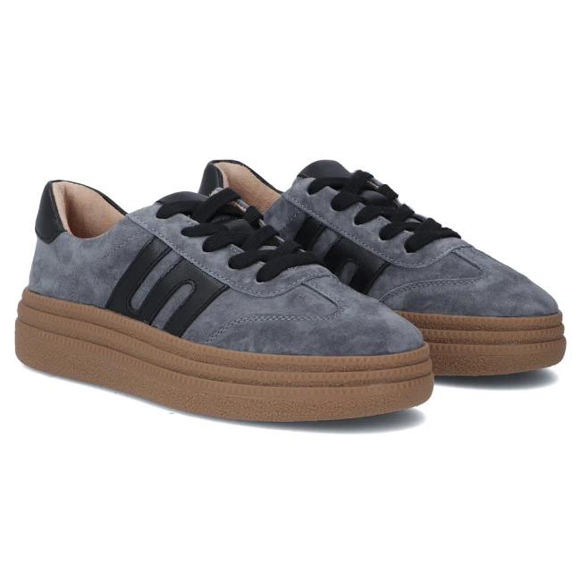 Leather shoes Filippo DP7114/25 BL blue
