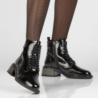 Leather boots Filippo DBT4110/22 BK black